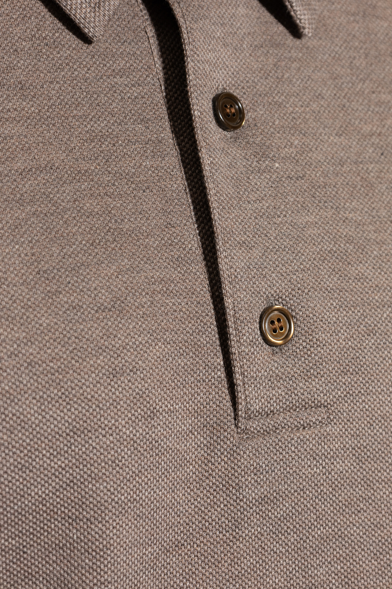 Brown Cotton polo shirt Brioni - Vitkac France